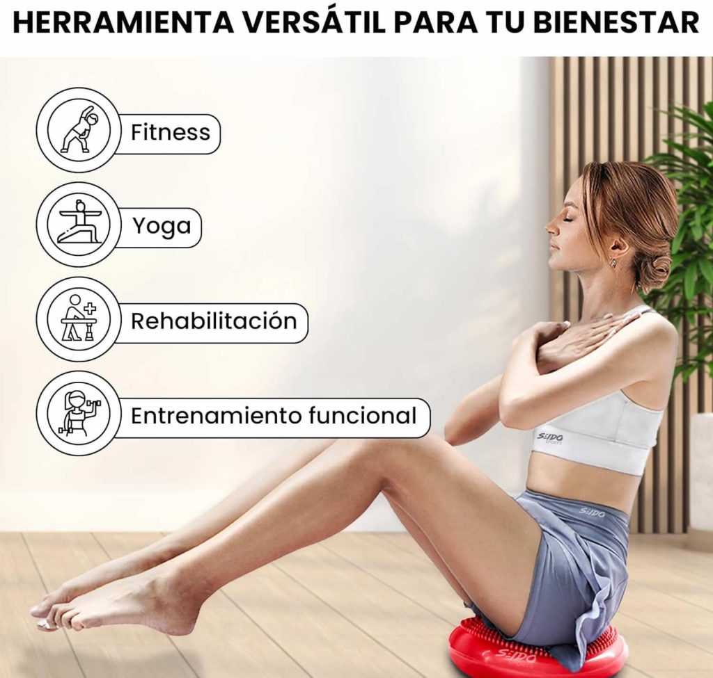 Balón Inestable Cojín Mini Bosu Equilibrio Yoga Pilates Gym