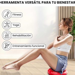 Balón Inestable Cojín Mini Bosu Equilibrio Yoga Pilates Gym