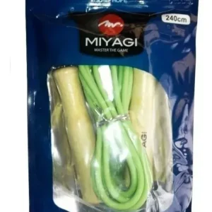 Cuerda Salto Lazo Pvc Miyagi Mango Madera Cardio Fitness Gym