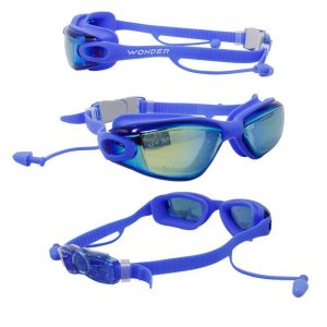 Gafas Piscina Natación Tapa oídos Integrados Tipo Espejo  Uv400 + Estuche