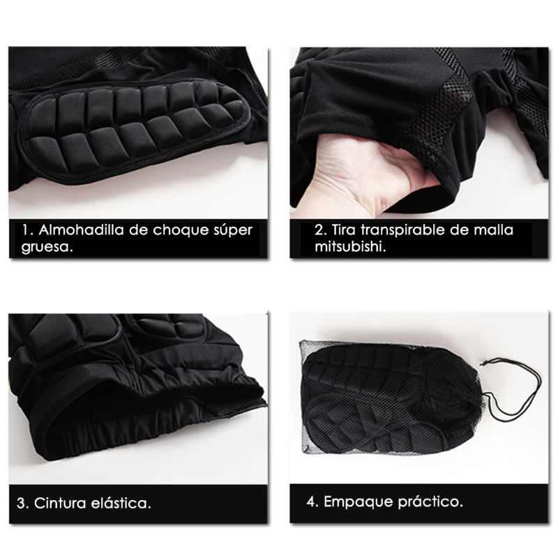 Short Protector Lycra Termoformado Multiuso Deportivo Miyagi
