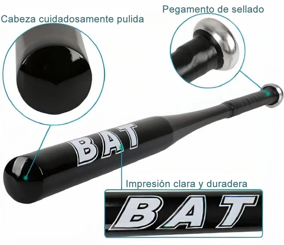 Bate Beisbol Aluminio Bateo Baseball Metálico 30 pulgadas