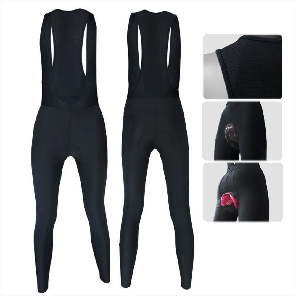 Pantalon Badana Ciclismo Gel Lycra Larga Mujer Bicicleta
