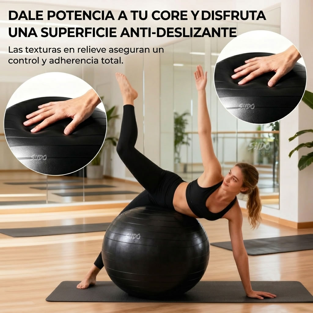 Balon Pilates Yoga Pelota Abdominales Gym 56 Cm