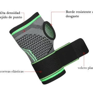 Muñequera Deportiva Compresion Banda Ajustable Soporte Mano