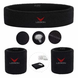 Set de Balaca y Muñequeras para Sudor - Kit de Entrenamiento Fitness Gym