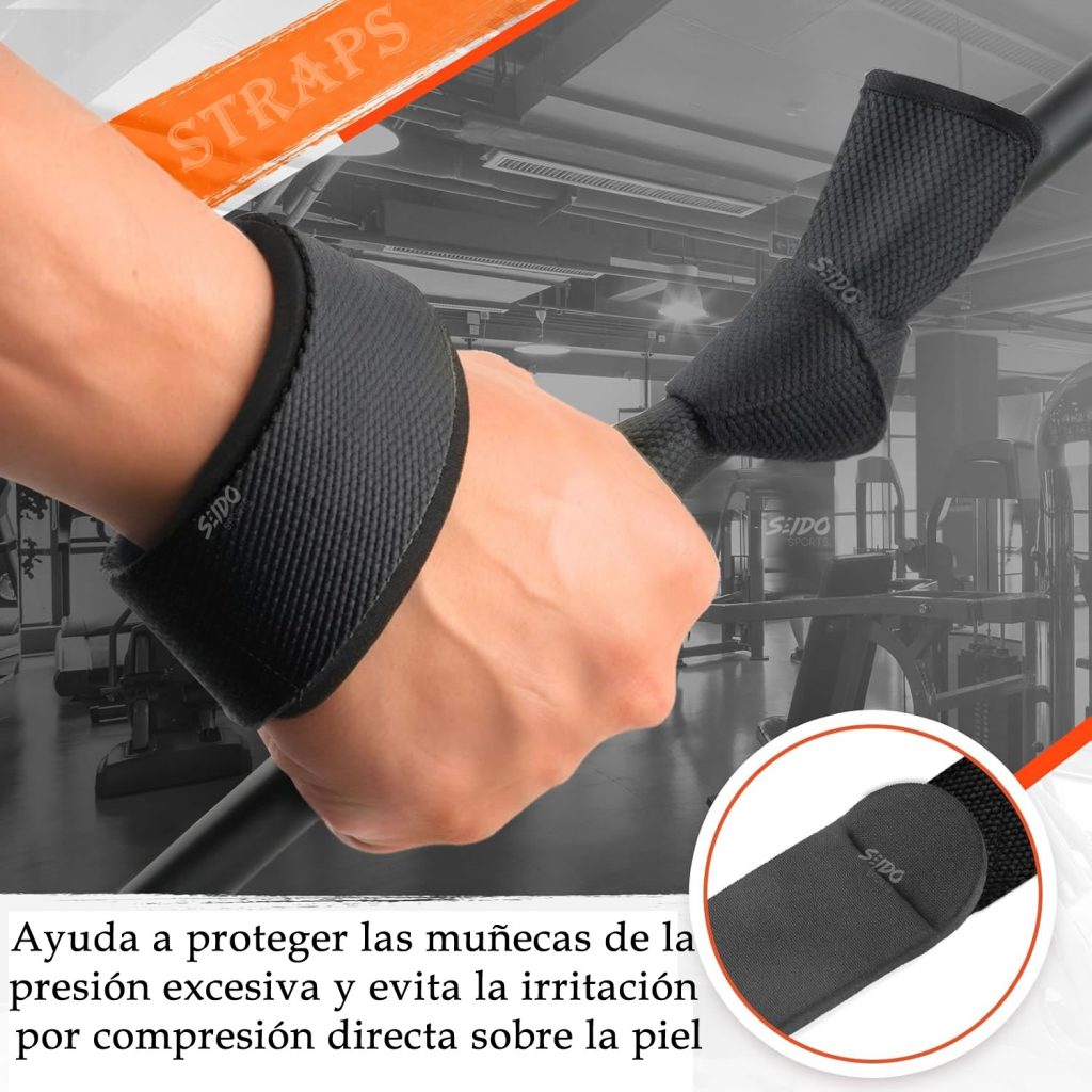 Correas Straps X 2 Levantamiento Pesas Protector Muñeca Gym