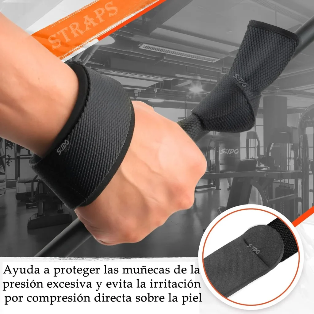 Correas Straps X 2 Levantamiento Pesas Protector Muñeca Gym