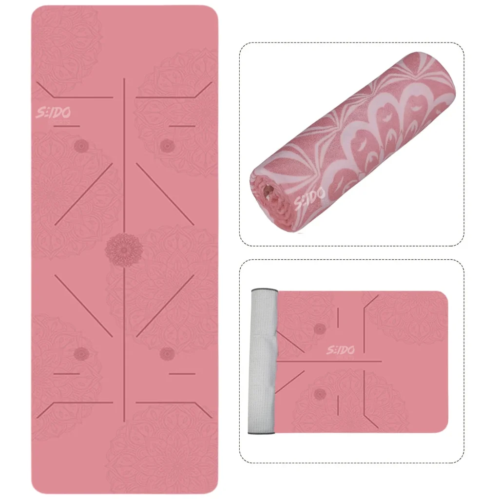 Toalla Microfibra Yoga Antideslizante Mat Portatil Plegable