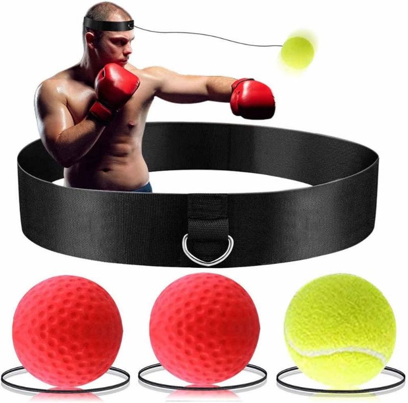 Bola Entrenamiento Boxeo Balon Cabeza Mejora Reflejos Indoor