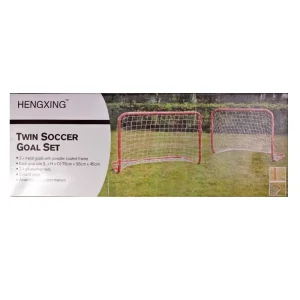Cancha Futbol X 2 Arcos Portable Porteria Armable + Malla