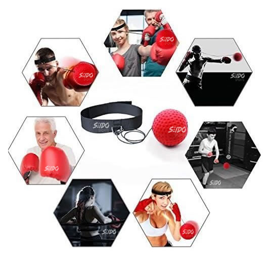 Bola Entrenamiento Boxeo Balon Cabeza Reflejos 2 Niveles