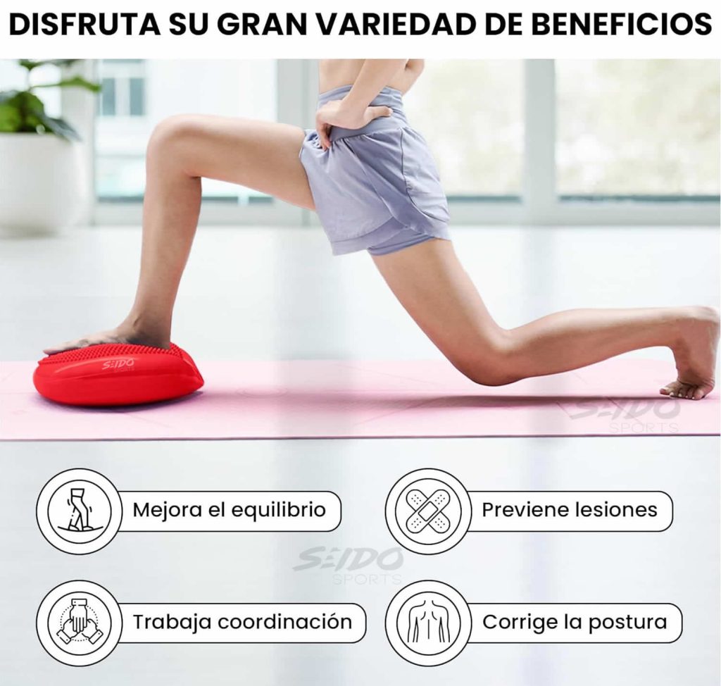Balón Inestable Cojín Mini Bosu Equilibrio Yoga Pilates Gym