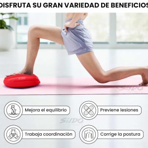 Balón Inestable Cojín Mini Bosu Equilibrio Yoga Pilates Gym