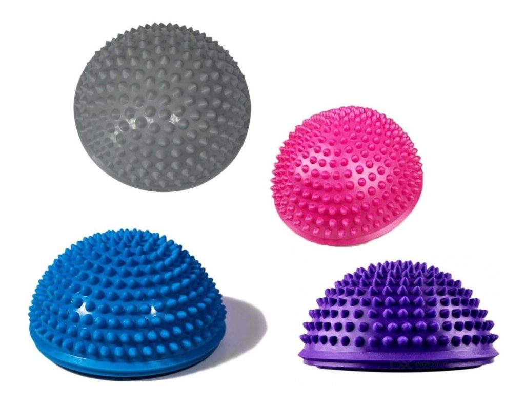 Mini Bosu Cojín Inestable Balón Masajeador Yoga Pilates Gym