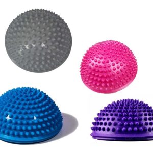 Mini Bosu Cojín Inestable Balón Masajeador Yoga Pilates Gym