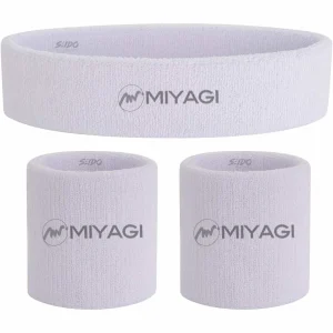 Set Kit Balaca Y Muñequera Miyagi Algodón Fitness Gym