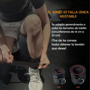 Arnés Agarre Tobillo Grillete Tobillera Fitness Tonifica Gym