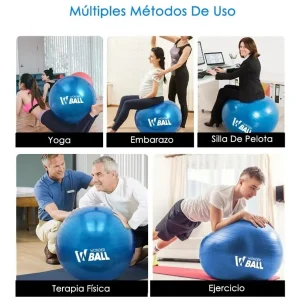 Balon Pilates Yoga Pelota Abdominales Gym 65 Cm + Inflador