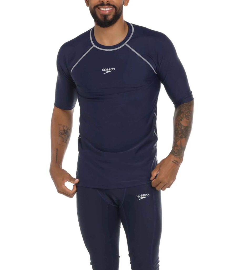 Camiseta Natacion Speedo Manga Corta Hyden Piscina Unisexo