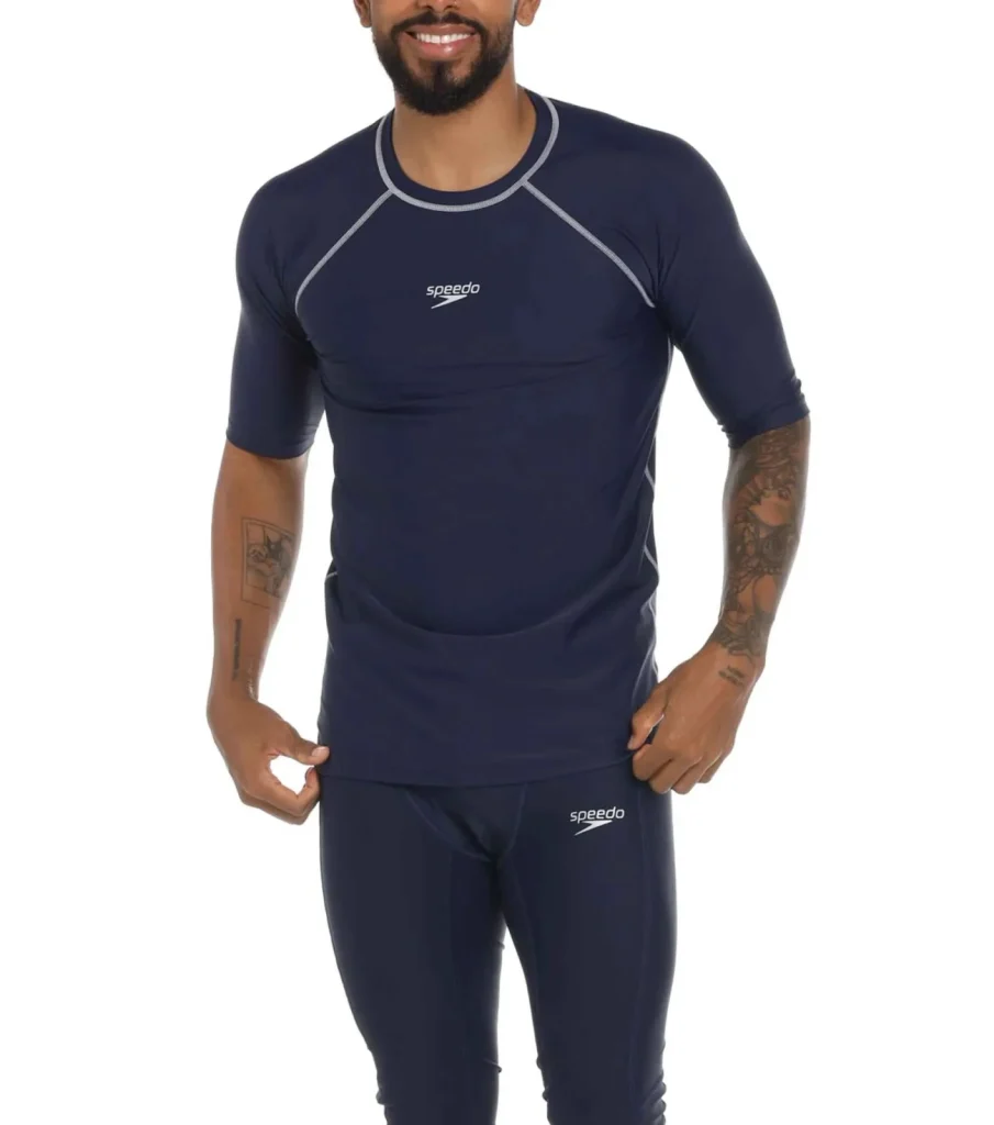 Camiseta Natacion Speedo Manga Corta Hyden Piscina Unisexo