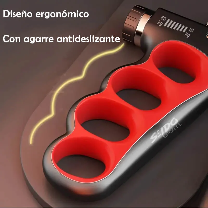 Hand Grip Tensor 5/100 Kg Contador Entrenador Mano Terapia
