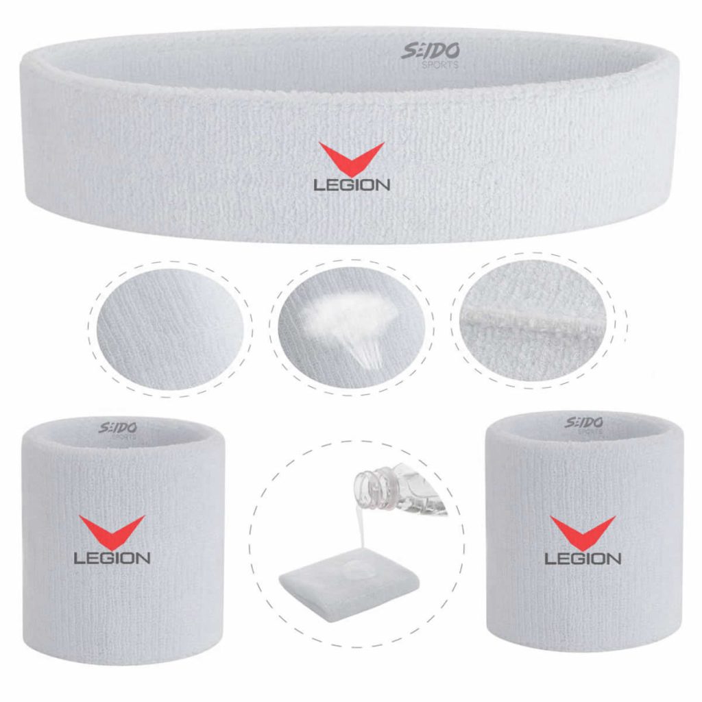 Set de Balaca y Muñequeras para Sudor - Kit de Entrenamiento Fitness Gym
