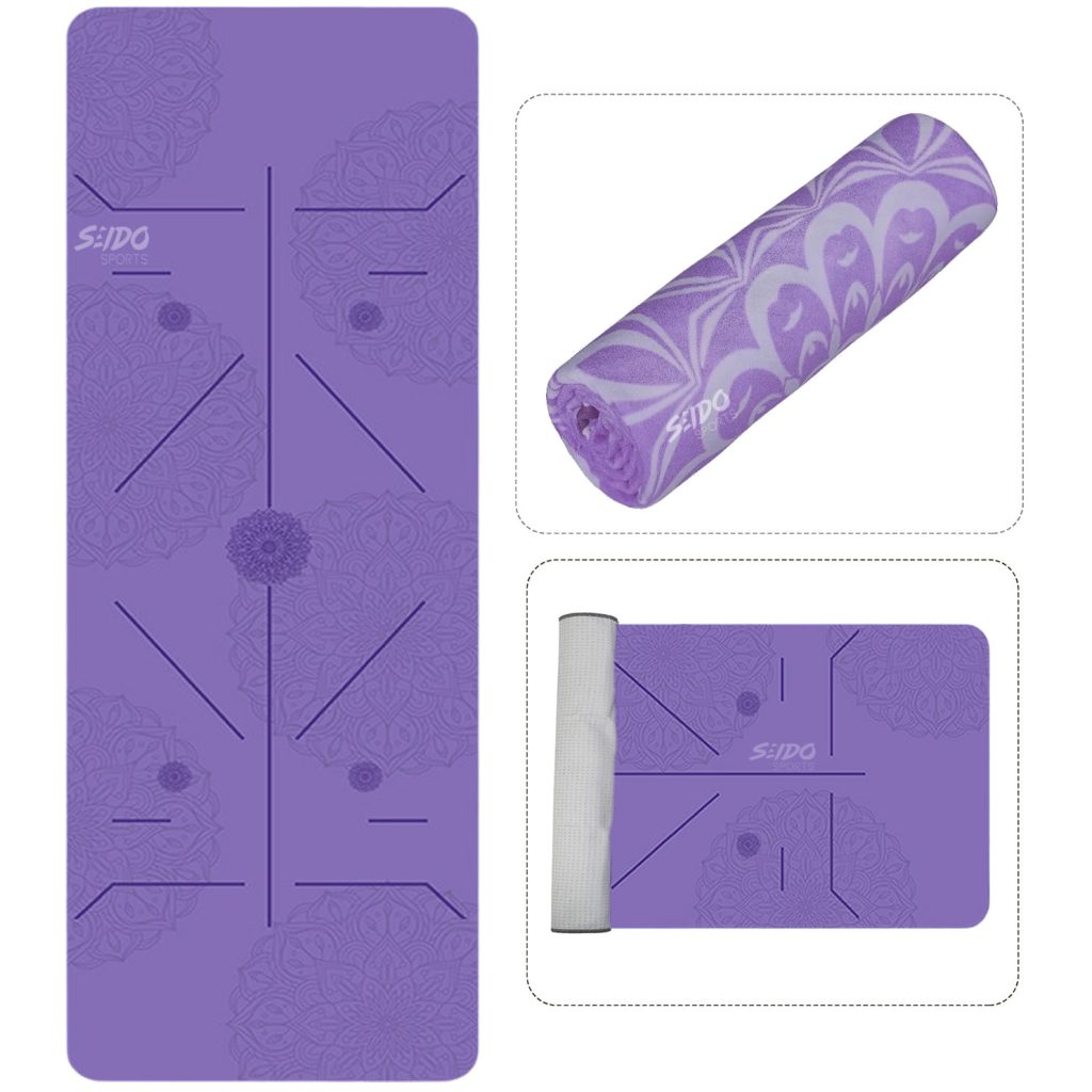 Toalla Microfibra Yoga Antideslizante Mat Portatil Plegable