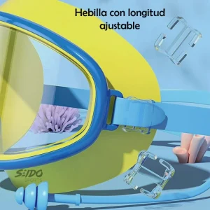 Gafas Natacion Niños + Tapa Oidos Piscina Anti Empañante