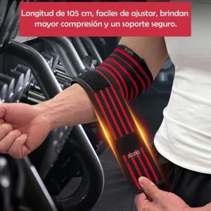 Vendas Coderas X2 Wraps Levantamiento Pesas Codos Gimnasio