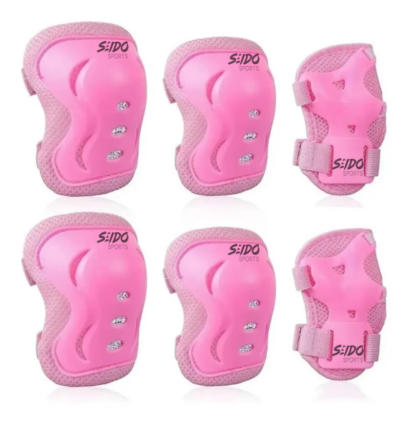 Kit Protección Patinaje Set Codera Muñequera Rodillera Niños