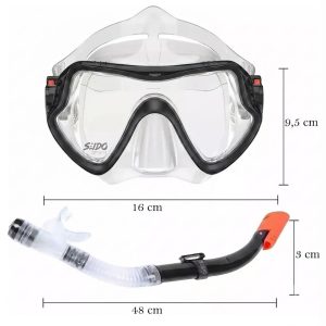Set De Careta Y Snorkel Swimmer Kit Natación Buceo Silicona