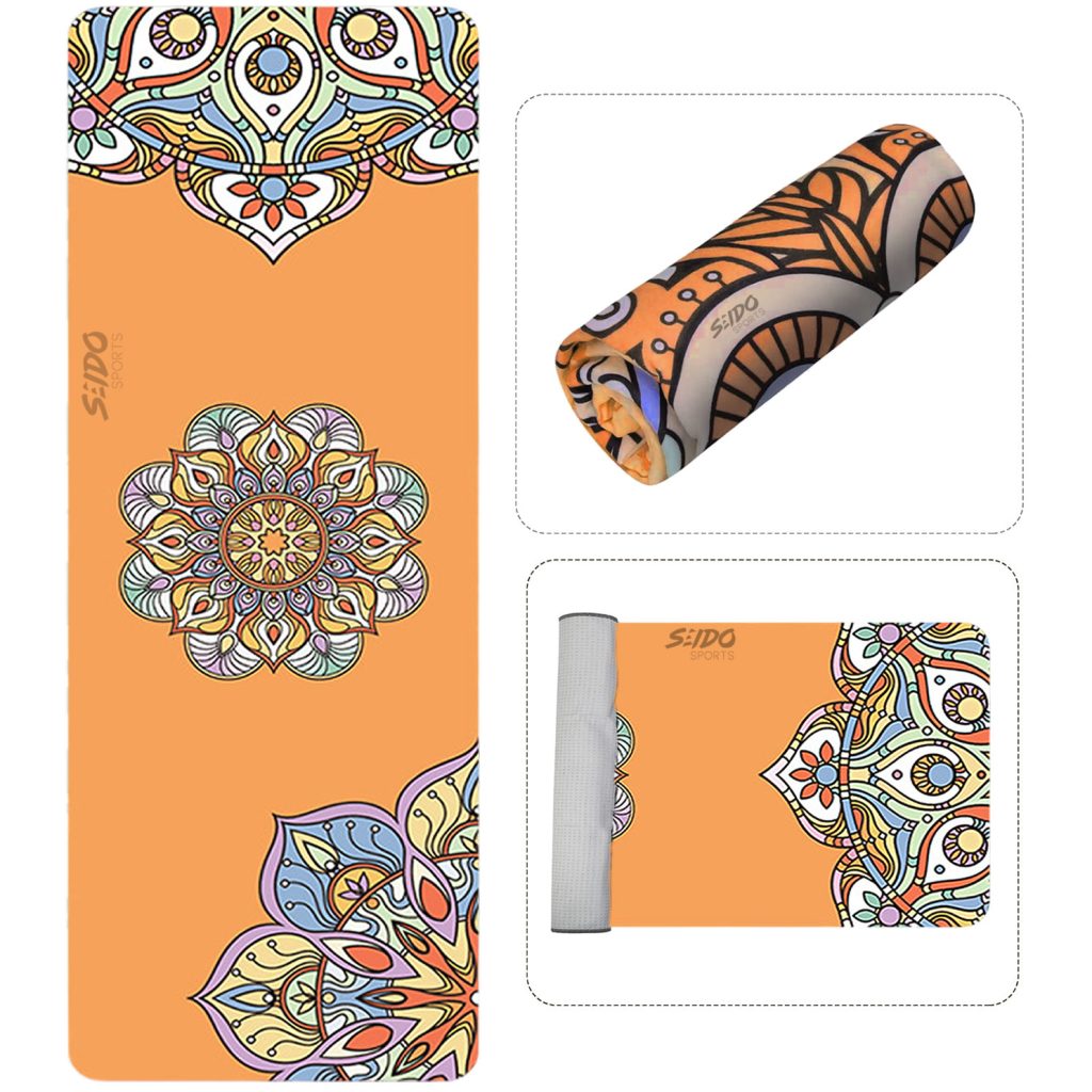 Toalla Microfibra Yoga Antideslizante Mat Portatil Plegable