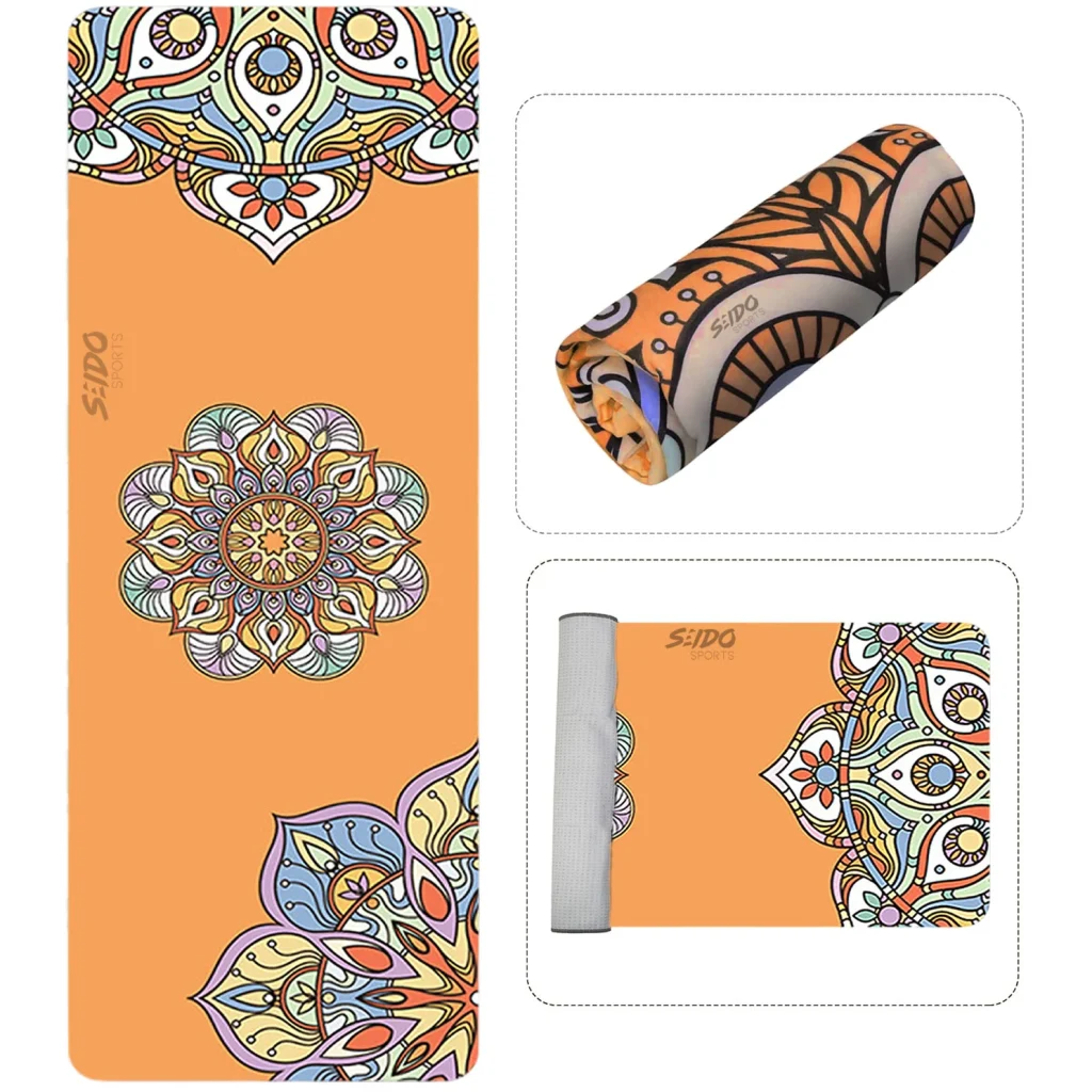 Toalla Microfibra Yoga Antideslizante Mat Portatil Plegable