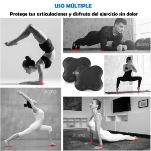 Almohadilla Rodillera Yoga X2 Cojín Antideslizante Pilates