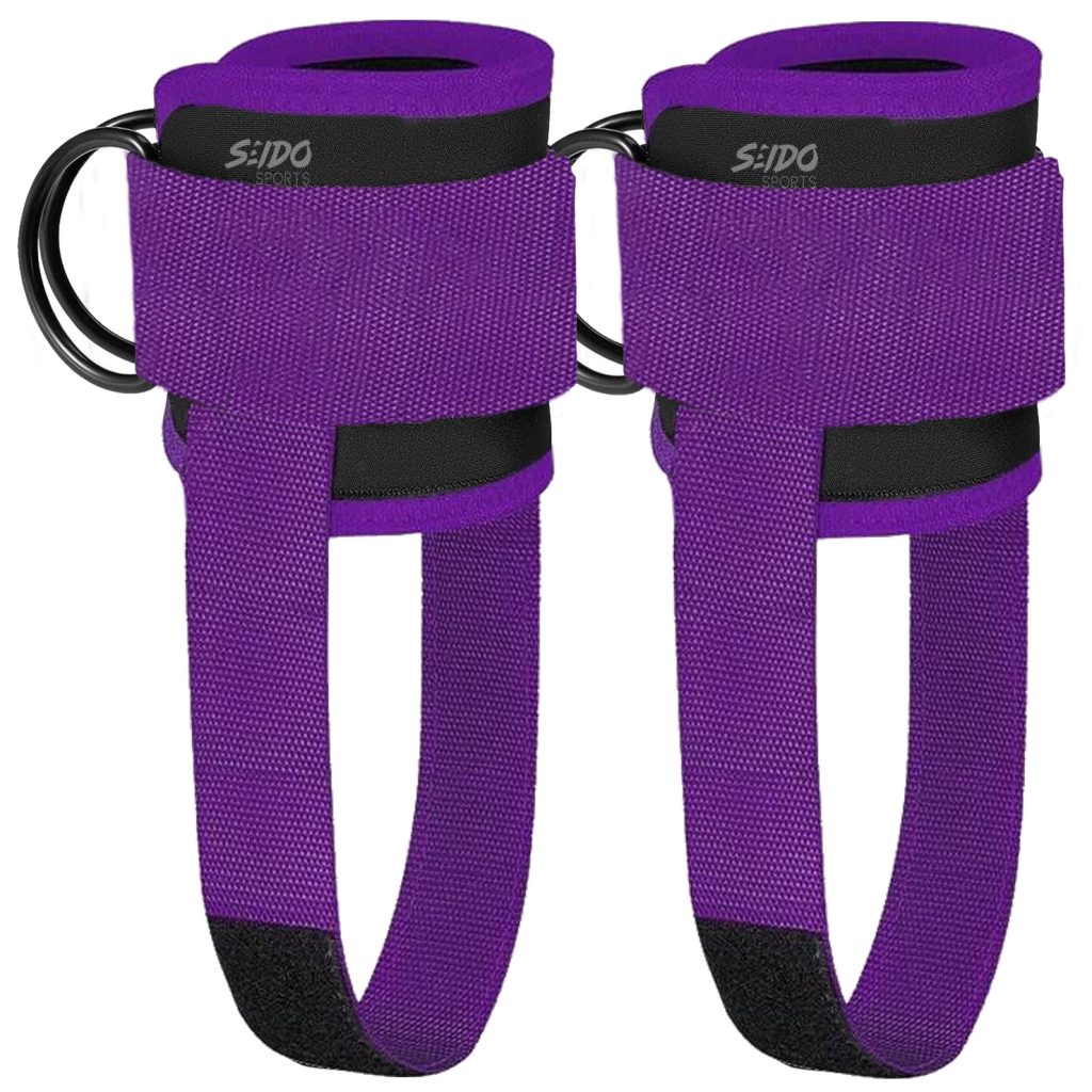 Arnés de Tobillo X2 con Correas y Anillos en D para Polea y Fitness
