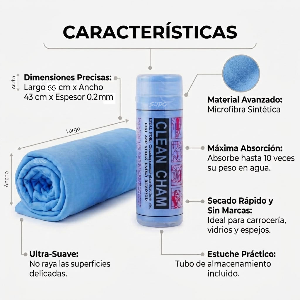 Toalla Microfibra Caneo Secado Rapido Multiusos Absorbente
