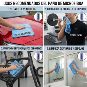 Toalla Microfibra Caneo Secado Rapido Multiusos Absorbente
