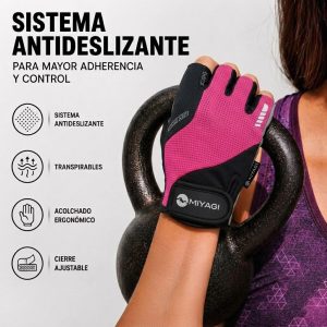 Guantes Deportivos Miyagi Ciclismo Fitness Gimnasio Pesas