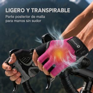 Guantes Deportivos Miyagi Ciclismo Fitness Gimnasio Pesas