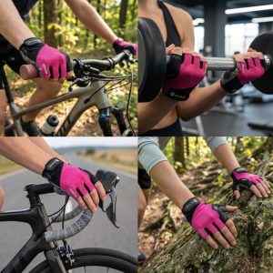 Guantes Deportivos Miyagi Ciclismo Fitness Gimnasio Pesas