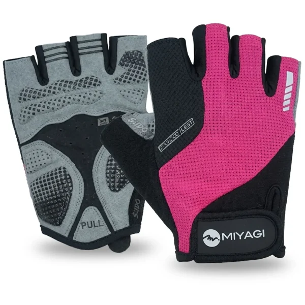 Guantes Deportivos Miyagi Ciclismo Fitness Gimnasio Pesas