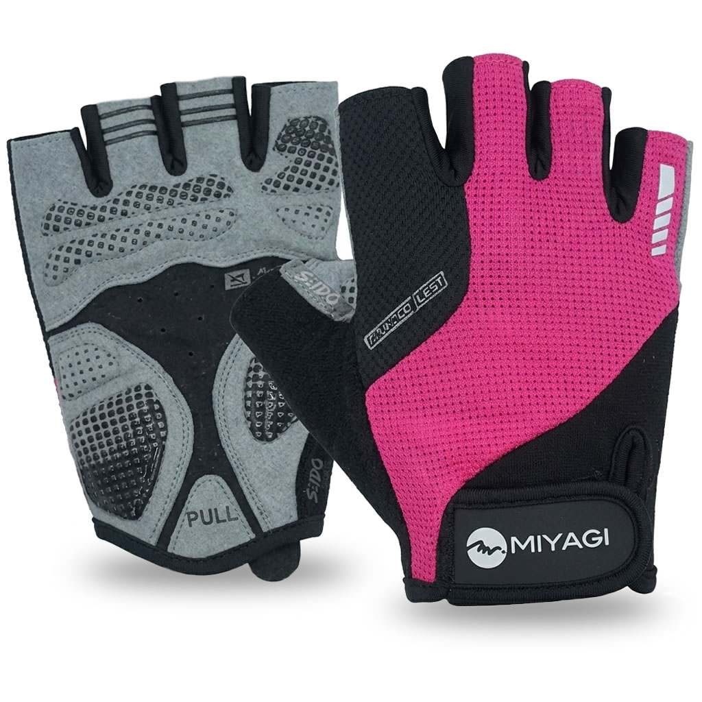 Guantes Deportivos Miyagi Ciclismo Fitness Gimnasio Pesas