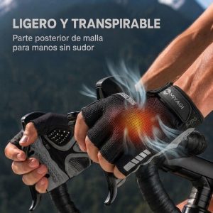 Guantes Deportivos Miyagi Ciclismo Fitness Gimnasio Pesas