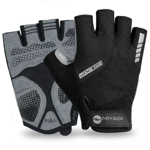 Guantes Deportivos Miyagi Ciclismo Fitness Gimnasio Pesas