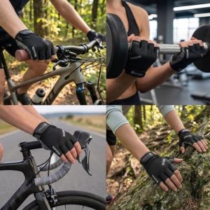 Guantes Deportivos Miyagi Ciclismo Fitness Gimnasio Pesas