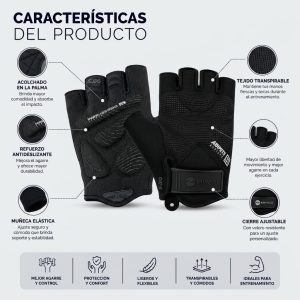 Guantes Deportivos Miyagi Crossfit Gimnasio Pesas Fitness