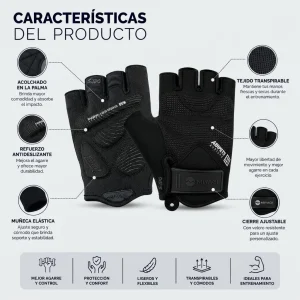 Guantes Deportivos Miyagi Crossfit Gimnasio Pesas Fitness