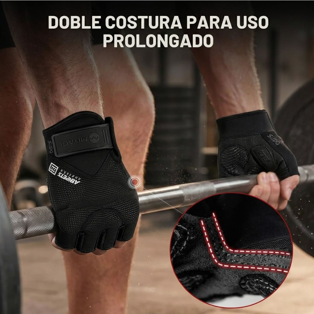 Guantes Deportivos Miyagi Crossfit Gimnasio Pesas Fitness