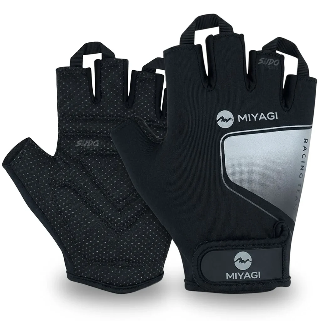 Guantes Deportivos Miyagi Ciclismo Fitness Gimnasio Pesas